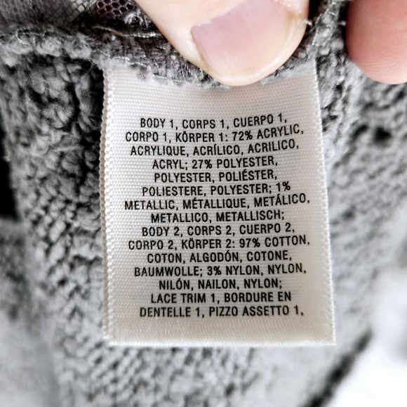 ANGEL OF THE NORTH ANTHRO | metallic thread knit scoop neck lace tunic sweater - Picture 6 of 8